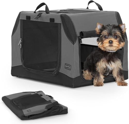 PETSFIT Collapsible Dog Crate, Portable Dog Crate by Petsfit