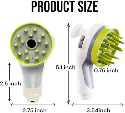 Dog Shower Attachment, Sprayer & Brush - Image 2