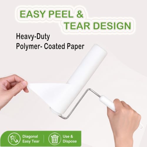 10 Inch Lint Roller Refills, 4 Rolls 240 Sheets - Image 4