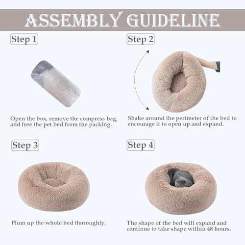 Washable Calming Dog & Cat Bed for Ultra Large Small Medium Size Pet - Image 5