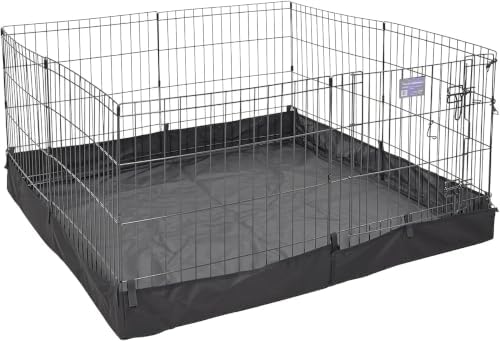 MidWest Homes for Pets Square Exercise Pen Fabric Mesh Bottom by MidWestHomesForPets