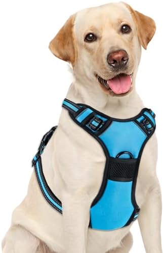 No Pull Dog Harness, Adjustable Reflective Front Clip Pet Vest by Unknown