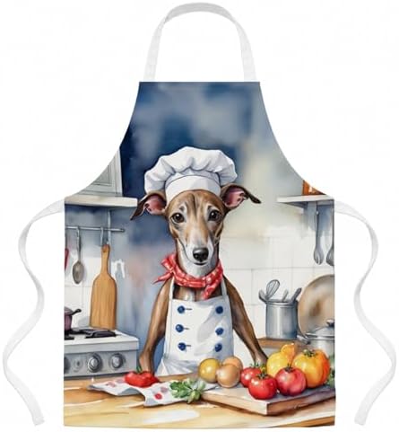 Caroline's Treasures Greyhound The Chef Apron Cooking Kitchen Server Baking by CarolinesTreasures