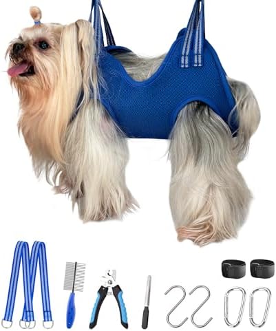 Kkiimatt 10 in 1 Dog Grooming Hammock Harness by Kkiimatt