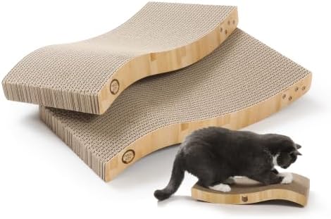 Reversible Wave Cat Scratcher for Indoor Cats by %E7%8C%AB%E5%A3%B1
