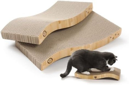 Reversible Wave Cat Scratcher for Indoor Cats by %E7%8C%AB%E5%A3%B1