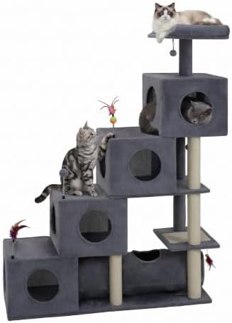 YUNIQUE Small Cat Tree for Indoor Cats, Cat Tower - Image 3