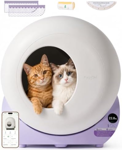 Furrytail Automatic Litter Box Self Cleaning, Smart Litter Box by Furrytail
