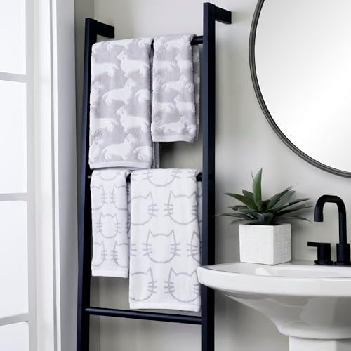 SKL Home Dog Hand Towel Set-2pc, 100% Cotton, Reversible - Image 6