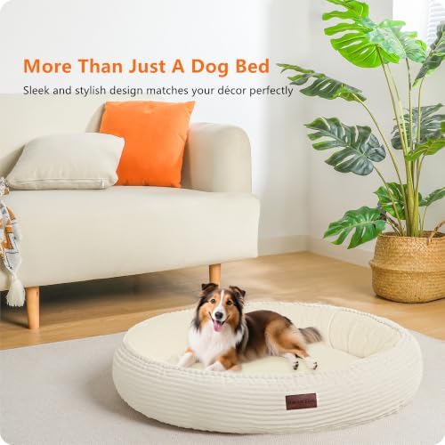 Dwanton Orthopedic Medium Dount Dog Bed, Egg-Crate Foam Round Dog Sofa - Image 7