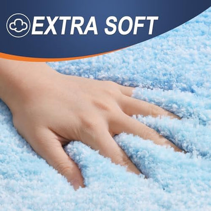 OLANLY Bathroom Runner Rug 47x24, Extra Soft Absorbent Microfiber Bath Rugs - Image 3