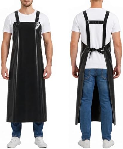 Molaxhome TPU Waterproof Apron Lightweight Oil-resistant Chef Apron by Molaxhome