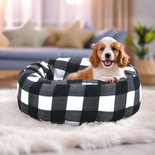 Round Dog Bed Cover Washable Elastic Edged 20×9.8 Inch - Image 3