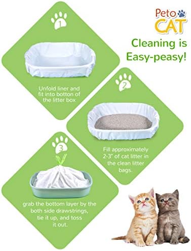 Cat Litter Liners Large, Jumbo Drawstring Extra Durable Pet Cat Pan Liners - Image 6
