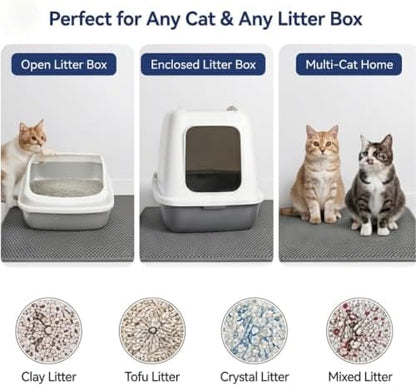Cat Litter Mat, Honeycomb Litter Trapping Mat - Image 5