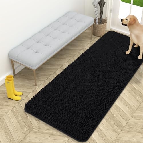 OLANLY Dog Door Mat for Muddy Paws 59x24, Super Absorbent Chenille Mud Mat by OLANLY
