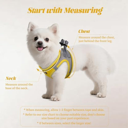 No Pull Dog Puppy Harness and Leash Set Reflective Mesh Vest Medium - Image 2