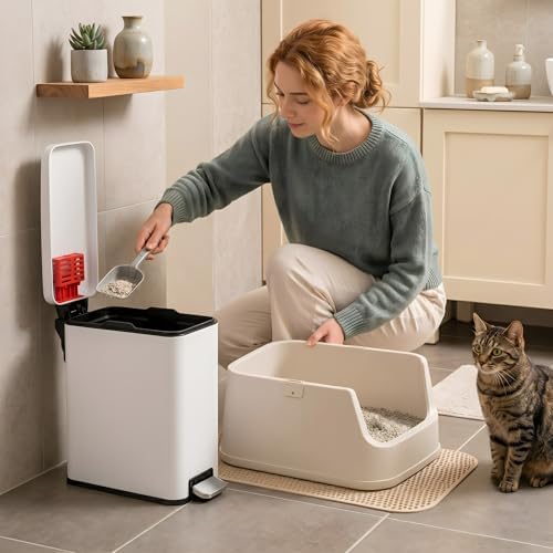 iTouchless 3 Gallon Cat Litter Waste Bin - Image 2
