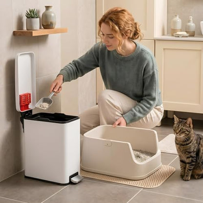 iTouchless 3 Gallon Cat Litter Waste Bin - Image 2