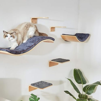 LIORCE Cat Wall Shelf with Two Steps - Image 6