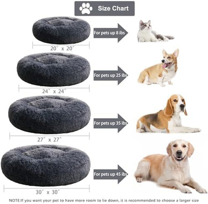 WNPETHOME Medium Round Calming Dog Bed Cat Bed - Image 6