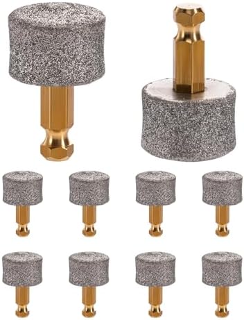 10-Pack Dog Nail Grinder Heads: Diamond Tip Replacement by HISPKNIX