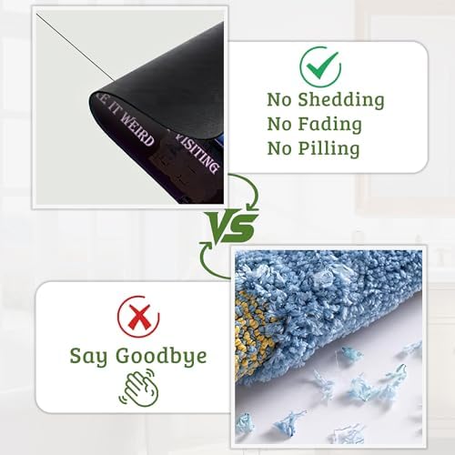 Punk Skull Bathroom Rugs Thin Bath Mat Non Slip Washable, Rubber Backing Quick - Image 5