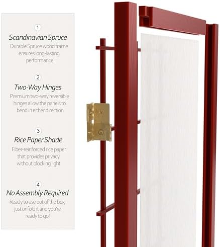 2 ft. Short Desktop Window Pane Shoji Screen - Image 4