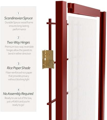 2 ft. Short Desktop Window Pane Shoji Screen - Image 4