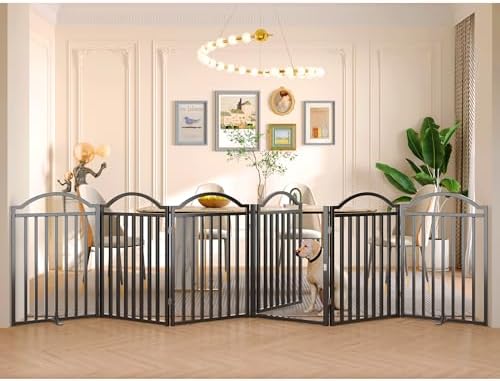 BHG Metal No-Assembly Freestanding Dog Gate by BHG