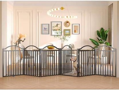 BHG Metal No-Assembly Freestanding Dog Gate by BHG