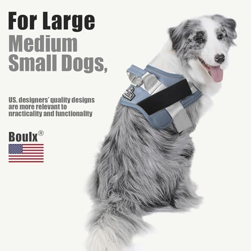 Bolux Dog Harness, No-Pull Reflective Dog Vest, Breathable Adjustable Pet - Image 5