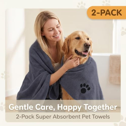 Microfiber Dog Towel-Super Absorbent, Lightweight & Portable - Image 2