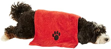 Bone Dry Pet Grooming Towel Collection Embroidered Absorbent Microfiber Drying - Image 2