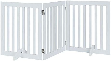 unipaws 24”H Free Standing Pet Gate by unipaws