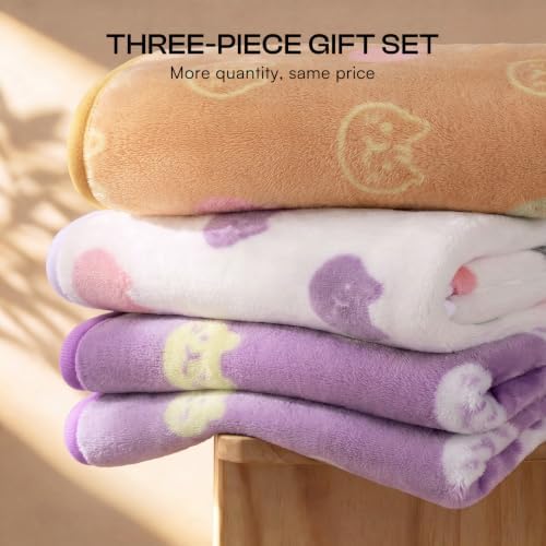 Luciphia 3 Pack Cute Cat Blankets Cozy Small Throw - Image 5