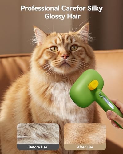 ROJECO 3-in-1 Pet Steam Brush, Spray Hair Removal Detangling Comb - Image 5