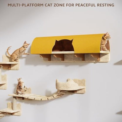 26-in-1 Cat Wall Shelves with Cat Tree - Image 5