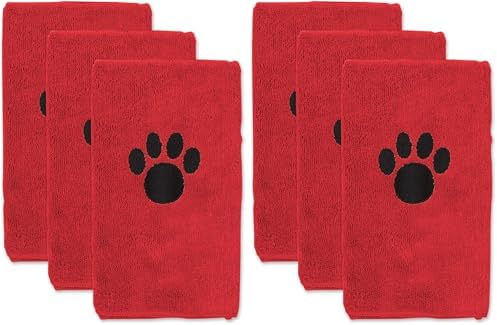 Bone Dry Pet Grooming Towel Collection Embroidered Absorbent Microfiber Drying by BoneDry