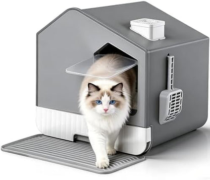 Extra Large Enclosed Cat Litter Box by NovaMicrodermabrasion