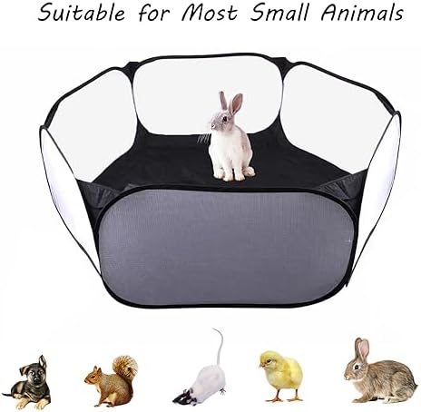 Small Animals Playpen, Portable Pop-up Open Interactive Pet Tent, Indoor - Image 3