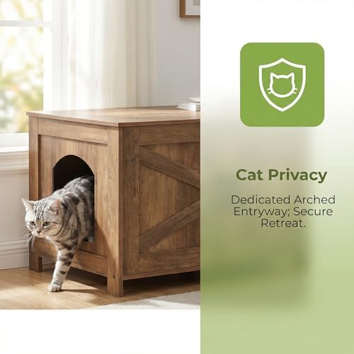 Homhedy 31.5" L Cat Litter Box Enclosure - Image 2