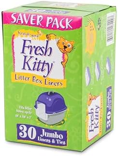 30 Count Fresh Kitty Litter Box Liners Super Thick, Easy Clean Up Jumbo Scented - Image 2