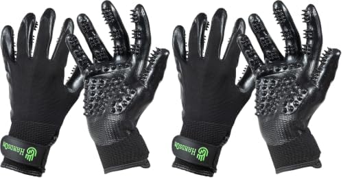 H HANDSON Pet Grooming Gloves by HandsOnPatentedOriginalGroomingBathingGloves