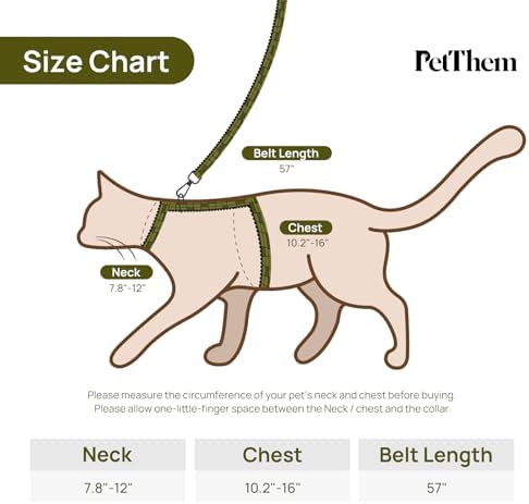 PetThem Cat Harness and Leash Set Escape Proof - Image 6