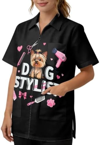 Dog Grooming Smock for Women & Men Water & Hair Repellent by Unknown