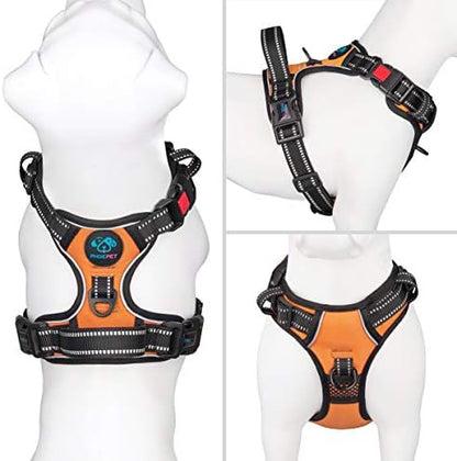 PHOEPET No Pull Dog Harnesses for Small Dogs Reflective Adjustable - Image 3