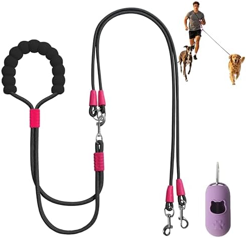 Double Dog Leash, Hands-Free Dual Dog Leash, 360° Rotating Tangle-Free by Unknown