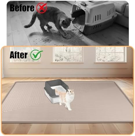 Silicone Cat Litter Mat 50" x 36" Cat Mat - Image 5