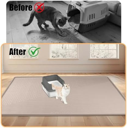 Silicone Cat Litter Mat 50" x 36" Cat Mat - Image 5